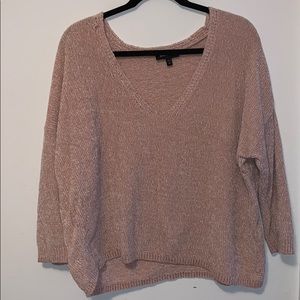 Express Dusty Rose chenille sweater
